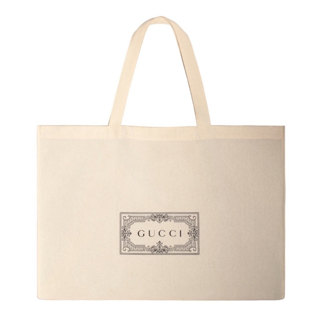 Gucci XL Cotton Dust Reusable Shopper Bag Tote